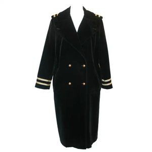 Carol Cohen Vintage 90s Velvet Trench Coat